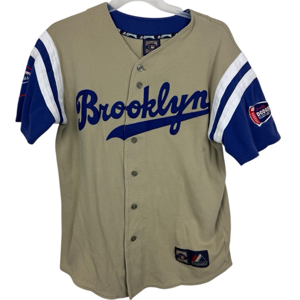Vintage Majestic Brooklyn LA Dodgers Cooperstown Collection jersey L